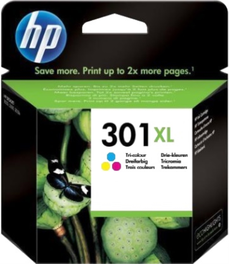 HEWLETT PACKARD Cartuccia originale HP InkJet 301XL (CH564EE) tricromia